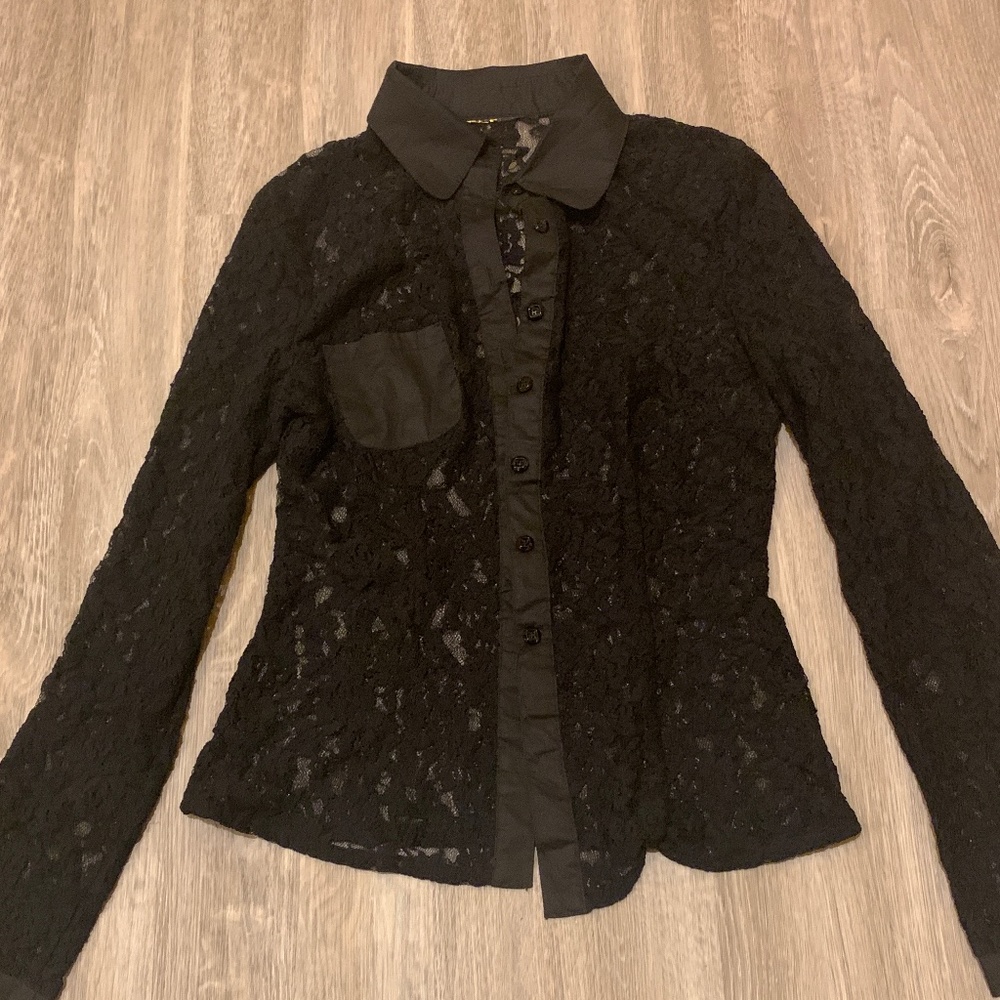 Black lace top